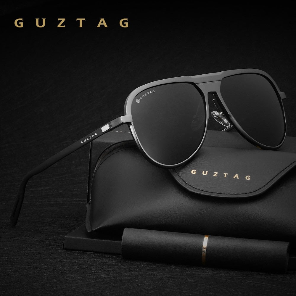 GUZTAG Unisex Classic Brand Men Aluminum Sunglasses HD Polarized UV400 Mirror Male Sun Glasses Women For Men Oculos de sol G9828
