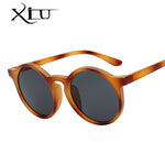 XIU Classic Round Vintage Sunglasse Women Brand Designer Female Glasses Retro Fashion Sunglasses Top Quality UV400