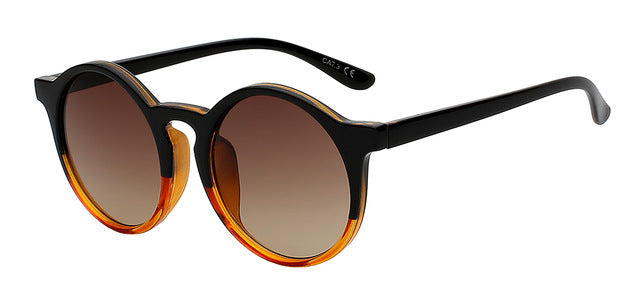 XIU Classic Round Vintage Sunglasse Women Brand Designer Female Glasses Retro Fashion Sunglasses Top Quality UV400
