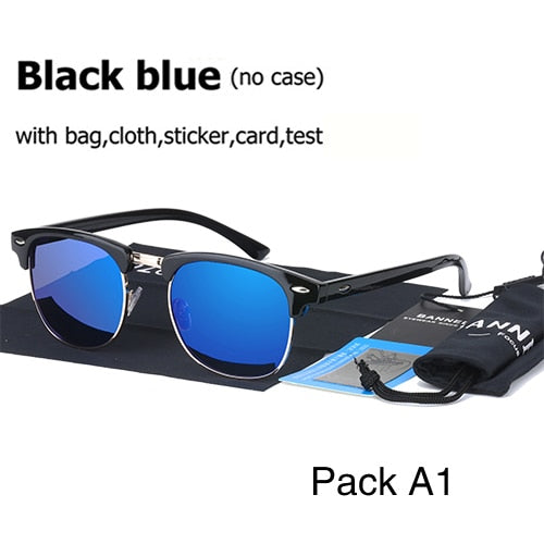 UV400 HD Polarized men women Sunglasses Classic fashion retro Brand Sun glasses Coating Drive Shades gafas De Sol Masculino