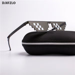 DJXFZLO 2018  Glasses 8 Bit MLG Pixelated Sunglasses Men Women Brand Thug Life Party Eyeglasses Mosaic Vintage Eyewear UV400