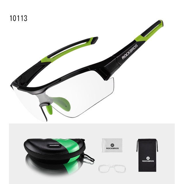 ROCKBROS Photochromic Cycling Sunglasses Eyewear UV400 MTB Road Bicycle Myopia Goggles For Women Men Outdoor Sports Bike Glasses