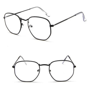 LeonLion 2018 Polygonal Sunglasses Women Glasses Lady Luxury Retro Metal Sun Glasses Vintage Mirror Oculos De Sol Feminino UV400