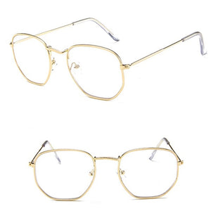 LeonLion 2018 Polygonal Sunglasses Women Glasses Lady Luxury Retro Metal Sun Glasses Vintage Mirror Oculos De Sol Feminino UV400