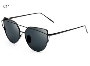 XIESIQING Sunglasses Women brand Gradient Ocean Lens Cat Eye Sunglasses Ladies Alloy Full Frame Sun Glasses oculos de sol UV400