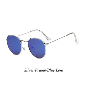 Psacss 2018 Women Men Round Sunglasses Spectacles Male Female Metal Frame HD Lens Sun Glasses Rainbow Color Shade oculos de sol