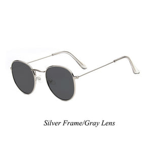Psacss 2018 Women Men Round Sunglasses Spectacles Male Female Metal Frame HD Lens Sun Glasses Rainbow Color Shade oculos de sol