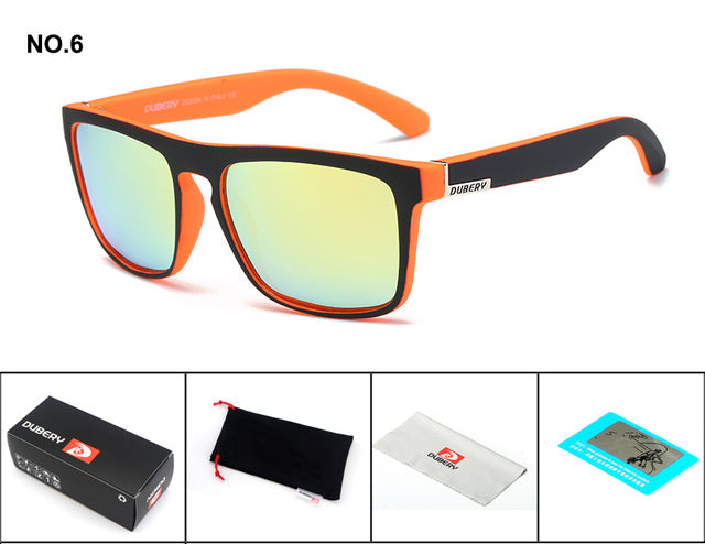 DUBERY Polarized Sunglasses Men's Driving Shades Male Sun Glasses For Men Retro Cheap 2017 Luxury Brand Designer Oculos