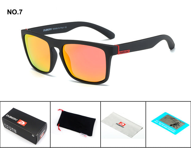 DUBERY Polarized Sunglasses Men's Driving Shades Male Sun Glasses For Men Retro Cheap 2017 Luxury Brand Designer Oculos