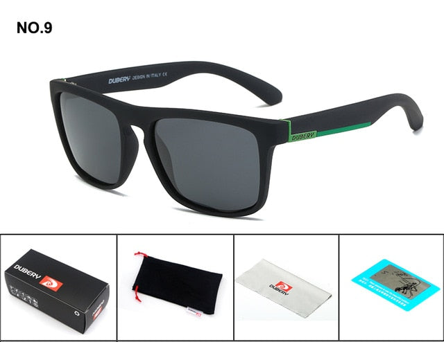 DUBERY Polarized Sunglasses Men's Driving Shades Male Sun Glasses For Men Retro Cheap 2017 Luxury Brand Designer Oculos