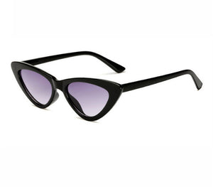 2018 small cateye triangle cute sexy retro cateye sunglasses women small black white vintage cheap sun glasses oculos de sol