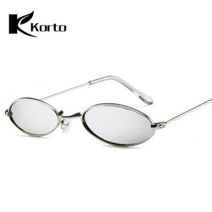 90s Oval Sunglasses Small Round For Women 2018 Rihanna Fashion Tinted Red Men Glasses Ladies Vintage Eyeglasses Yellow Eyewear