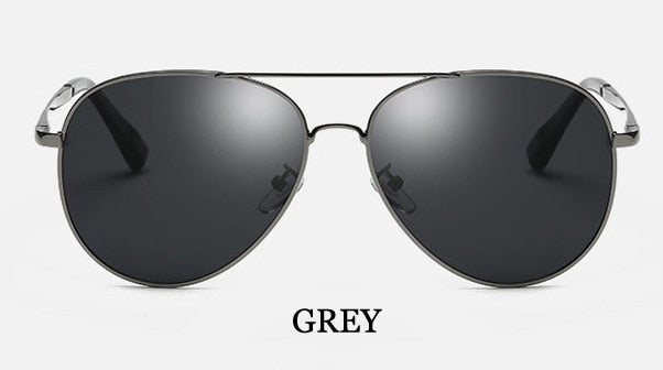MIZHO Hot Elastic Support Leg Classic Aviation Metal Sunglasses Men Polarized UV400 Protector Drivers Car Sunglasses For Women