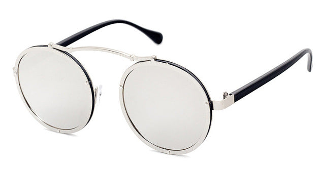 SHAUNA Popular Women Round Sunglasses Brand Designer Vintage Men Matte Frame Sun Glasses UV400