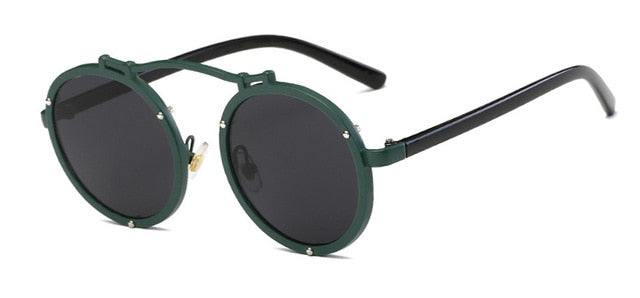 SHAUNA Popular Women Round Sunglasses Brand Designer Vintage Men Matte Frame Sun Glasses UV400