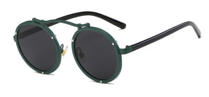SHAUNA Popular Women Round Sunglasses Brand Designer Vintage Men Matte Frame Sun Glasses UV400