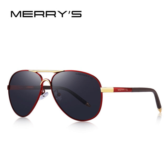 MERRY'S Men Classic Pilot Sunglasses HD Polarized Aluminum Driving Sun –  vivoq