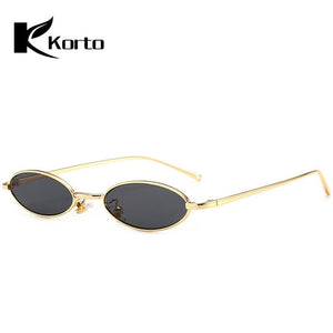 90s Oval Sunglasses Small Round For Women 2018 Rihanna Fashion Tinted Red Men Glasses Ladies Vintage Eyeglasses Yellow Eyewear