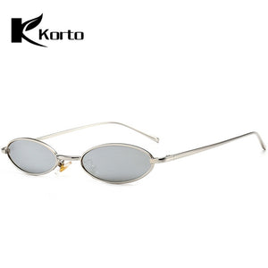 90s Oval Sunglasses Small Round For Women 2018 Rihanna Fashion Tinted Red Men Glasses Ladies Vintage Eyeglasses Yellow Eyewear