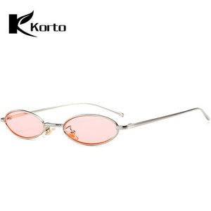 90s Oval Sunglasses Small Round For Women 2018 Rihanna Fashion Tinted Red Men Glasses Ladies Vintage Eyeglasses Yellow Eyewear