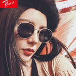Psacss 2018 Women Men Round Sunglasses Spectacles Male Female Metal Frame HD Lens Sun Glasses Rainbow Color Shade oculos de sol